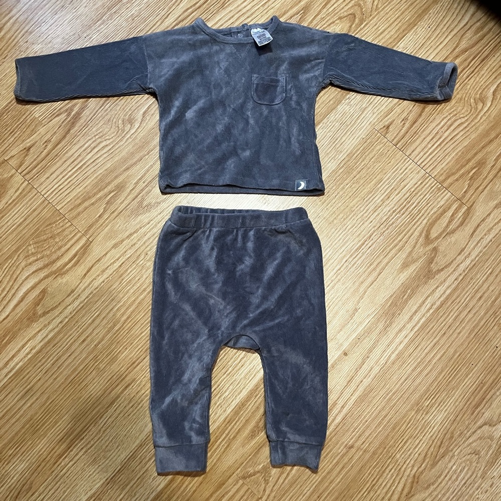 Navy Velor matching set